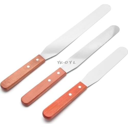 6/8/10 Inch Stainless Steel Cream Cake Spatula Butter Knife Soft Pastry Cake Confectioner Frost Spreader Decoration
