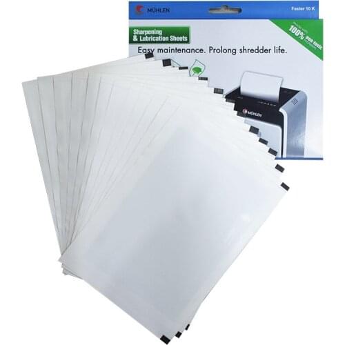 Greasing Oil Paper for Paper Shredder | MÜHLEN Schmierer