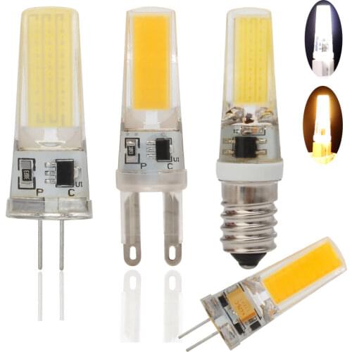 5Pcs/Lot Bombillas LED Bulb Dimmable G9 G4 E14 220V 7W Lampada E14 LED Lamp AC DC 12V COB Lights Replace 45W Halogen Lamps