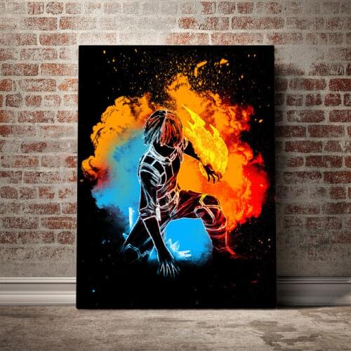 Todoroki Shouto My Hero Academia Canvas Wall Art Decoration prints for living Kid Children room Home bedroom decor Painting