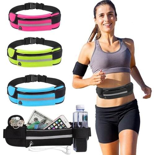 Outdoor Sports Waist Bag for Women Waterproof Running Close Fitting Invisible Mens Waist Bag Night Fitness Security Waist Bags