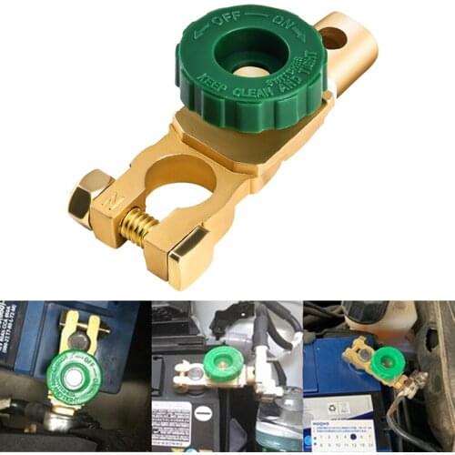 Universal Car Battery Switch Battery Terminal Link Switch Quick Cut-off Disconnect Protector RV Car Battery Power-off Switch