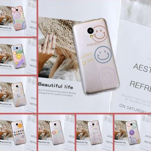 Back Cover For Meizu M2 M3 M3S M5 M5C M5S M6 M6S M6T Silicone Smile Face Cute Funny Kawai Phone Case For Meizu M2 M3 M5 M6 Note
