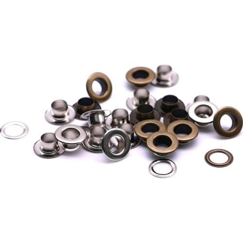100sets/pack(Outer diameter)8mm (internal)4mm (high)4.5mm metal eyelets metal eyelets for leather