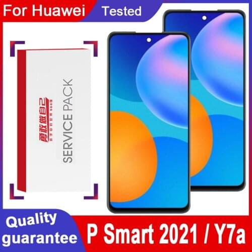 100% Tested 6.67'' IPS Display For Huawei P Smart 2021 PPA-LX2 LCD Touch Screen Digitizer Assembly For Honor X10 Lite / Y7A LCD