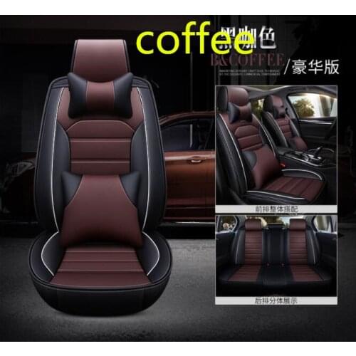 2017New Luxury PU Leather Auto Universal Car Seat Covers Automobile seat cover for car peugeot 206 for car lada kalina in hot