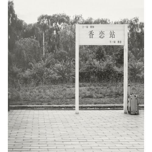 5x7ft Brick Floor Chinese Bus Stop Photography Backdrops Photo Props Studio Background