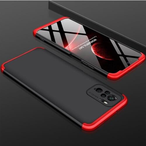 Redmi Note 10 4G Case Hard PC Shockproof 360 Full Protection Phone Cover For Xiaomi Redmi Note 10 Pro M2101K6G with Glass Film