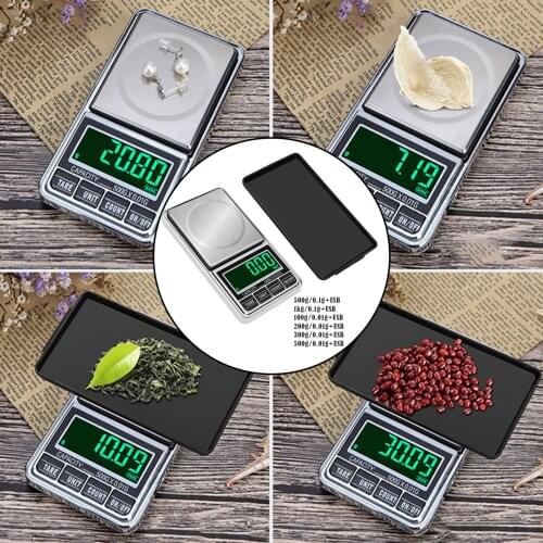 Digital Pocket 0.01g/0.1g Scale Mini Tare PCS for Jewelry Baking Soap Making
