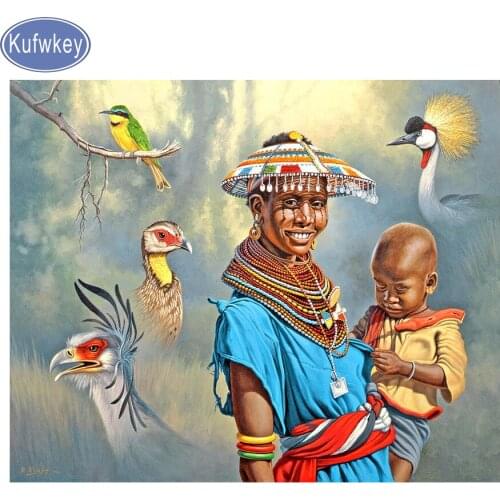 Diy handmade painting Rhinestone,Diamond painting,5d Diamond,mosaic,3d Picture, Africa woman baby embroidery sale home decor