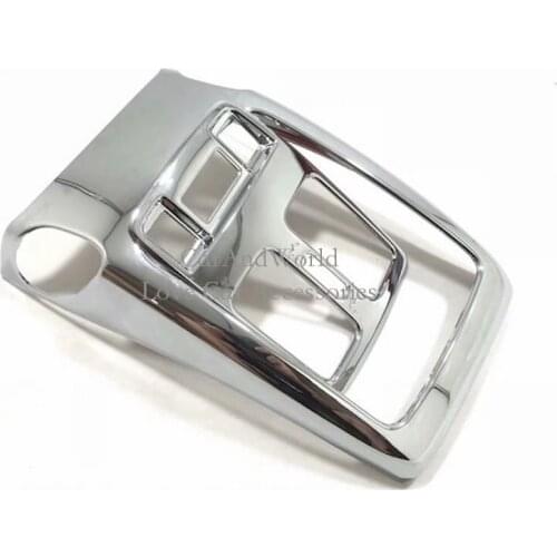 For Jeep Grand Cherokee 2017 2018 Interior Rear Armrest Air Conditioning Outlet Vent Cover Frame Trim ABS Chrome Car Accessories