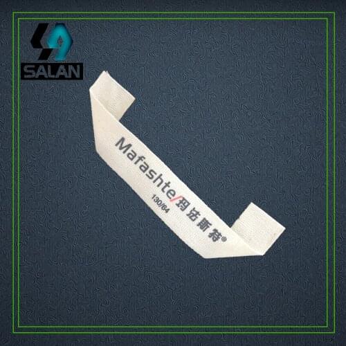 Customize mitre fold printed Cotton tags Customized clothing labels cotton Fabric Sewing tags custom handwork tag