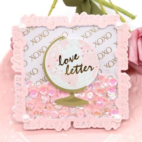 KSCRAFT Valentines day Nesting Frame Metal Cutting Dies Stencils for DIY Scrapbooking Decorative Embossing DIY Paper Cards