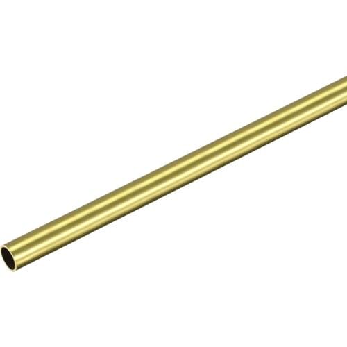 Uxcell Brass Round Tube 7mm OD 0.5mm Wall Thickness 200mm Length Pipe Tubing