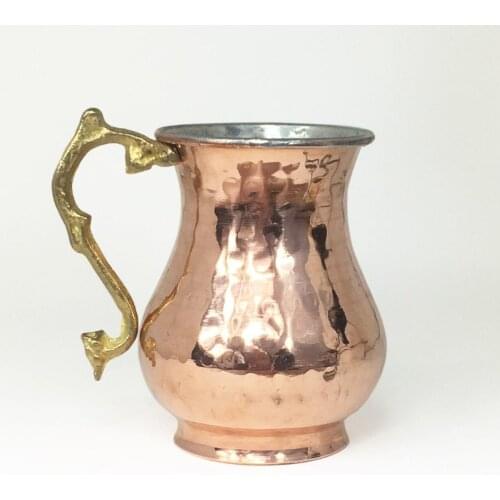Handmade Copper Mug Anatolian Style Drink Mug Hand Forged Turkish Copper Mug Stylish Made in Turkey Hand Crafted Free Shipping