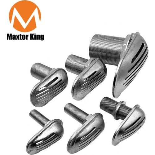 MK 1pc 3/8" - 2.5" Stainless Steel 316 Threaded Thru Hull Fitting Intake Strainer Boat Hardware