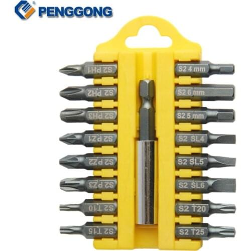 PENGGONG Magnetic Screwdriver Bits Phillips Torx Microtech Screwdriver Set Screw Driver S2 Bit Set Multifunction Hand Tool Set