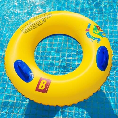 Adult Kids Letters Inflatable Swimming Ring Thickened Pool Sea Float Circle Summer Outdoor Beach Party Buoy