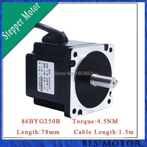 Nema 34 stepper motor for engraving machineCNC router body length 78mm