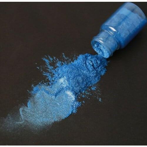 10 Colors Sea Blue Mica Powder Pearl Pigment Epoxy Resin Colorant Cosmetic Grade Make up Soap Making Pearl Color Dye Kit