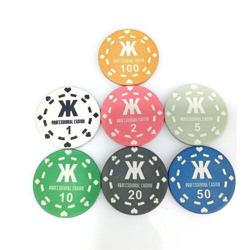 Professianal Casino Ceramic Poker Chips New Family Free Design Coin Poker Texas Ceramics 39mm*3.3mm Factory