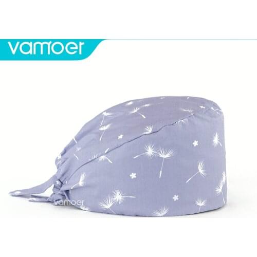 Unisex Scrub Nurse Hat Surgicals Cap Floral Bouffant Cap Fashion Multicolor Nurse Scrub Cap Adjustable Bandage Turban