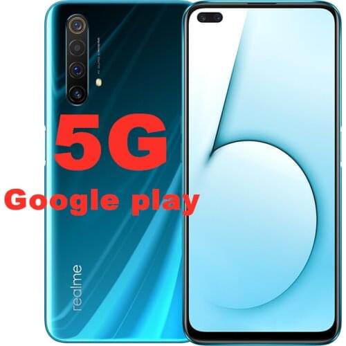 Stock Realme X50 5G Smart Phone Android 10.0 120Hz 6.57" 12G RAM 256G ROM 64.0MP+12.0MP+8.0MP+2.0MP+16.0MP+8.0MP CellPhone