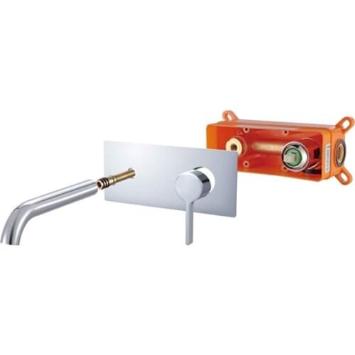 Bathroom concealed faucet wall mounted mixer faucet Tap Wall Mounted Basin Mixer Hot And Cold Water Wash Faucet