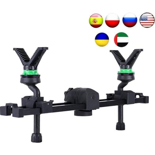 WG-B02 Gun Bench Rest Tactical Gun Rack Detachable V-Yoke Rifle Target Stand Airsoft Binoculars Stand Hunting Shooting Acessory