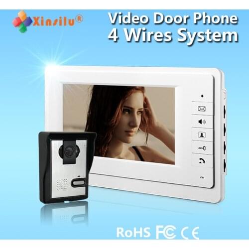 Handfree Villa Video Door Phone Intercom System with Waterproof Cover