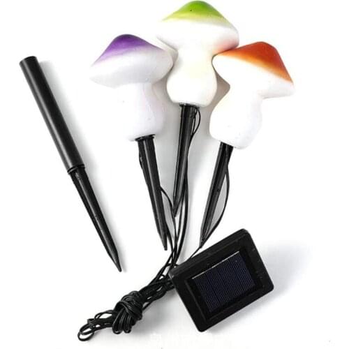 Waterproof Led Mushroom Lamp Solar Lawn Light fit for Garden, Landscape, Yard
