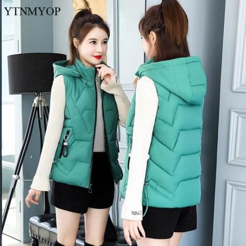 Winter Warm Vest Short Waistcoat Autumn Outerwear Vest Coat Sleeveless Jacket Coat Female YTNMYOP