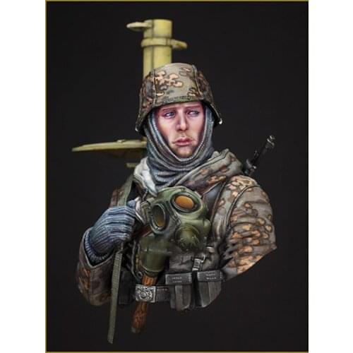 1/10 ancient man with hat warrior bust Resin figure Model kits Miniature gk Unassembly Unpainted