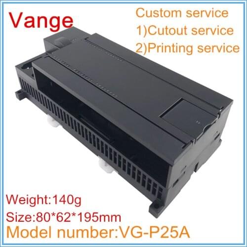 1pcs/lot extruded mold shell junction box 80*62*195mm ABS plastic enclosure diy cases housing for electronics PLC module PCB