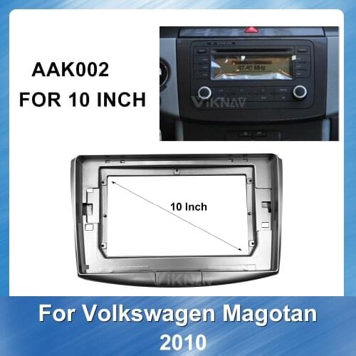 10 inch Car DVD Plastic Frame Fascia for Volkswagen Magotan CC 2010 Fascia Frame Mount Kit Trim Panel