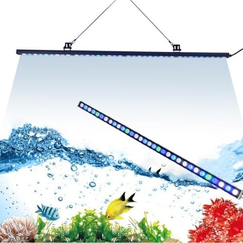 108w Led Aquarium Light Bar Strip Lamp Waterproof Hydro Tube Fish Tank Marine Lighting Reef Coral Plant Growth Freshwater Lamps