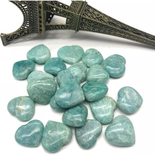 8-11pc Natural quartz Blue Opal hand-sanded sky river Amazonite stone heart healing witchcraft crystal