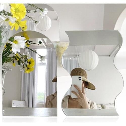 Acrylic Mirror Sheet Irregular Edge Desktop Mirror for Makeup, Decorative Furniture, Craft Projects