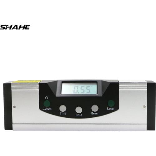 Digital Angle Finder Protractor Level Tool with LCD Screen, Aluminum Angle Level Spirit Level With Magnetic Base in Bottom