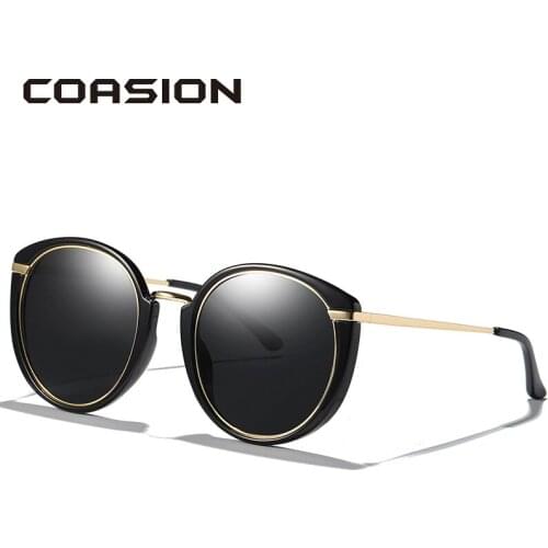 Женские солнцезащитные  круглые очки COASION China At AliExpress