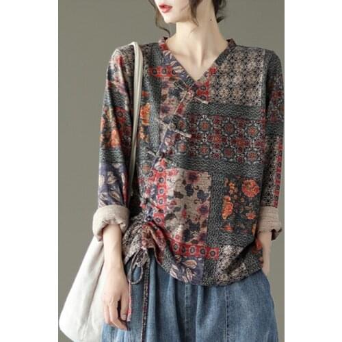 Блузки на пуговицах Fairynatural China At AliExpress