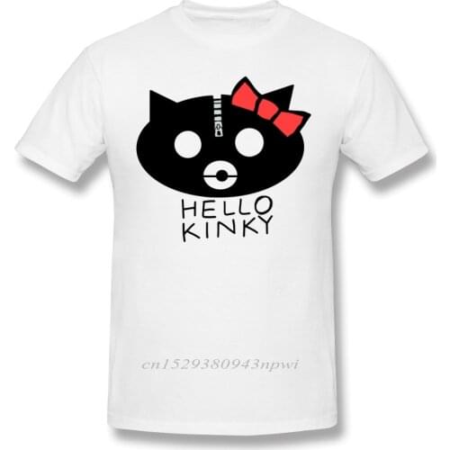 Gorillaz T Shirt Hello Kinky T-Shirt Short-Sleeve 100% Cotton Tee Shirt Funny Streetwear Graphic Man Plus size Tshirt