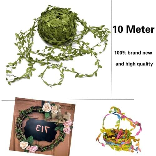 10 Meters Artificial Leaf Garland Plants Vine Fake Foliage Handmade for Home Decor Wedding Decoration DIY Wreath Silk Flower