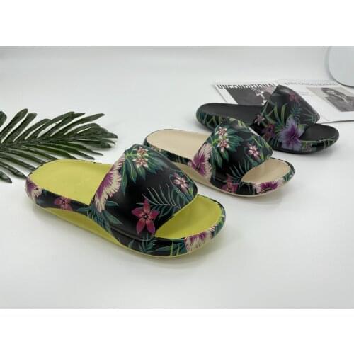 Summer Trend Indoor Bathroom Non-Slip Ladies Slippers Outdoor Comfortable And Soft Mens Sandals EVA Material