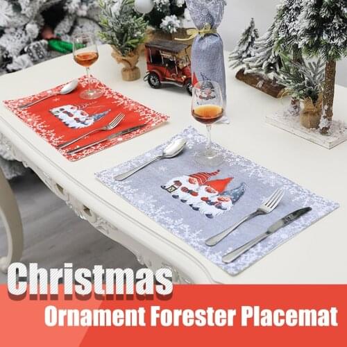 Merry Christmas Placemat Ornament Christmas Decoration For Home Christmas Table Decor Nole Xmas Gifts Navidad New Year 2021 #W3
