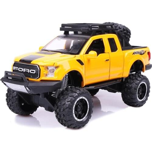 2020 New 1:32 Ford Raptor F150 Big Wheel MINIAUTO Alloy Diecast Car Model Toys For Childrens Gifts Kid Toys Car Off Road SUV