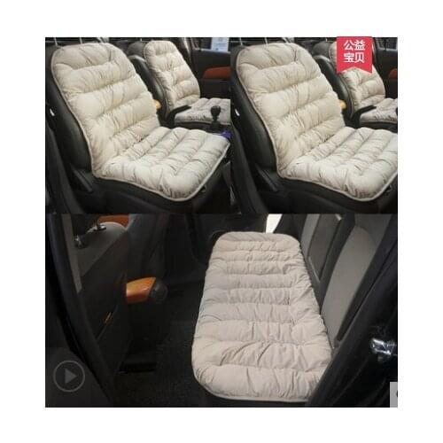 TO YOUR TASTE auto accessories universal crystal velvet car seat cushions for FIAT Bravo Freemont Punto Linea short simple warm