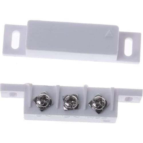 NC NO Magnetic Contact Switch Door Sensor Wired Metal Roller Shutter Door Home Alarm System