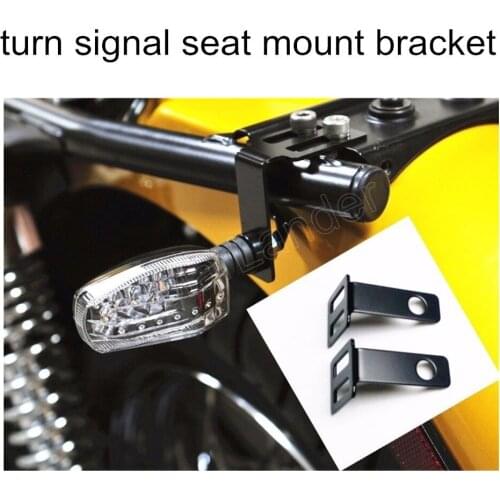 New arrival best selling Aluminium2 pcs Motorbikes Turn Signal Seat Scrambler Indicator Bracket Mount