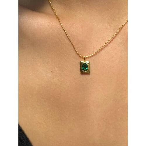 Wholesale Custom 18k Gold Plated Stainless Steel Engraved Geode Bible Verse Big Pendants Charm Crystal Necklace Stone Women